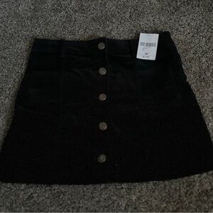 Forever 21 Black Button-Up Skirt Size Medium 0169